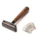 ANYMALE Walnut Wood Safety Razor - Eco-Friendly Zero Waste Razor for Men & Women | Includes 5 ASTRA Blades - Buy Online on GoSupps.com