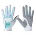 PGM Women's Golf Glove One Pair (4 Color Options), Improved Grip System, Cool and Comfortable white blue Small