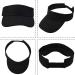 Adjustable Sport Visor Hats for Men and Women - Black Sun Visors - 5 Pieces Set - Buy Online on GoSupps.com