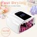 96W Rechargeable UV LED Nail Lamp Portable Cordless UV Light for Nails with LCD Display Auto Sensor (White) - Buy Online on GoSupps.com