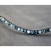 Gl cksHucke Turquoise Petrol White Browband for Horses - Hand-Sewn in Germany | Large Glitter Chatons & Silver Edging | Dark Brown Leather - Buy Online on GoSupps.com