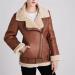 Shop Hanxiulin Oversized Warm Plush Fleece Jacket for Women - Windproof & Thick Bomber Coat in Brown XL - Buy Online on GoSupps.com