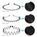 Lurrose 6Pcs Unisex Wavy Headband Metal Hair Hoop - Stylish Hair Accessories for Women and Men - Buy Online on GoSupps.com