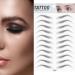 DKAF 3D Hair-Like Eyebrow Stickers - Waterproof & Natural Tattoo - 2 Pcs Brow Shaper Set - E16 - Buy Online on GoSupps.com