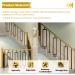 3 Sets Stairs Handrail Railing Stairs Metal Balusters Floor Mount/Rectangle Handrail Guardrail Railing for Interior Exterior Balusters Spindle Post (Color : 3 Set Black Size : 105cm(41.3in) Tall 3 Set Black 110cm(43.3in) Tall - Buy Online on GoSupps.com