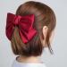 Women's Hair Bows Set - Black Ribbons for Hair in Red, Pink, Black - Buy Online on GoSupps.com