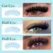 Fluffy Lash Clusters 200D - Long Individual Volume Eyelash Extensions | 14-20mm D Curl Cluster Lashes by CORUSCATE - DIY Thick False Eyelashes at Home - Buy Online on GoSupps.com