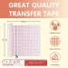 Vinyl Transfer Tape 12x10 FT with Red Alignment Grid - Medium Tack Clear Transfer Paper for Decals, Signs, Windows - Adhesive Vinyl Transfer Tape for Stickers - Buy Online on GoSupps.com