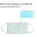 CODELLO Women's Light Pink Cotton Nose Mask | Comfortable Mouth-Nose Mask One Size (Pack of 1) - International Shipping Available - Buy Online on GoSupps.com