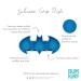 Bumkins Batman Silicone Suction Plate for Toddlers & Babies | Baby Led Weaning & Feeding Supplies | Platinum Silicone | Blue - Buy Online on GoSupps.com