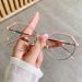 Reading Glasses Light Blocking Glasses Blocking Computer Reading Glasses Reader Eyeglasses for Women Metal Frame Eyewear Stylish Reading Sunglasses