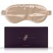SILKSLEEK Eye Mask for Sleeping 22 Momme Pure Mulberry Silk Sleep Mask Filled with 100% Pure Silk Travel Essentials Super Soft & Comfortable Blackout Eye Mask in Gift Box (Champgane)