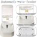 ELEVON Automatic Dog Cat Gravity Food and Water Dispenser Set with Pet Food Bowl for Small Large Pets Puppy Kitten Rabbit Large Capacity(White&Gray) - Buy Online on GoSupps.com