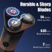 Sejoy Electric Shavers for Men - Rechargeable Self-Sharpening IPX6 Quick Release Blade Long Life Twilight Orange - International Shipping Available - Buy Online on GoSupps.com