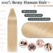 Elailite Invisible Tape-In Extensions - Real Remy Human Hair 20pcs 35cm #24 Natural Blonde - Premium Quality Hair Extensions - Buy Online on GoSupps.com