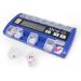 Buy Digital Pill Box Organizer with 2 Beep Reminder & LED Alert - Blue | International Shipping Available - Buy Online on GoSupps.com