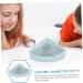 ORFOFE Small Pet Ceramic Toilet Anti-Fall Bunny Hamster Litter Pan Chinchilla Potty Tray Pet Potty Ceramics 24x18.5cm Sky-blue - Buy Online on GoSupps.com