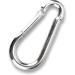 C.P.Sports 10x Galvanized Carabiner Hooks 80mm x 8mm | 250kg Resilient Steel | Durable for Sports Camping Outdoor and Keychain | 10 Pack Silver - Buy Online on GoSupps.com