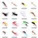 Fly Fishing Flies Kit with Box - 120Pcs/64Pcs for Bass, Salmon, Trout - Dry, Wet, Nymphs, Streamers - Buy Online on GoSupps.com