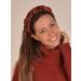 styleBREAKER Women's Hairband with Shimmering Braided Surface in Ruffled Look Hair Accessory 04027035 Colour:Rust Brown - Buy Online on GoSupps.com