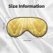 Gold Bling Print Unisex Sleep Eye Mask - Soft Comfort Eye Shade for Travel Yoga & Shift Work | Black - Buy Online on GoSupps.com