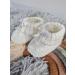 Royal Icon Newborn Baby Booties with Bow | Soft Knitted Bootees for Babies | 0-3 Months | Indoor & Outdoor Use | White Coffee RI354 - Buy Online on GoSupps.com