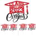 HAKIDZEL 5pcs 2023 Graduation Visa Insertion Decorative Cupcake Toppers Graduation Dessert Toppers Graduation Cap Grad Cupcake Topper Graduation Cake Decors Red Paper Cup Props Red 13x11.4cm