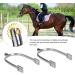Haowecib Horse Training Boot Spores - Zinclegation with Rotatable Copper Wheel for Competition Entertainment - Buy Online on GoSupps.com