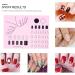 Nail Mat for Nail Tech Manicure Protector Mat for Nail Practice - Nail Manicure Tools Stamping Mat Nail Sticker Guide for Nail Sticker Printing Pink - Buy Online on GoSupps.com