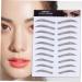 FRCOLOR 12 Pcs Eyebrow Stickers Waterproof Makeup Eyebrow Transfers for Women Imitation Eyebrow 3d Mold Hair - Buy Online on GoSupps.com