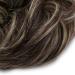 Updo Messy Hair Bun Scrunchy Hairpiece Medium Brown mix Bleach Blond 35g - Buy Online on GoSupps.com