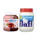 Generic Marshmallow Spread 7.5 oz and Strawberry Chocolate Hazelnut Spread 13 oz Bundle