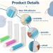 4-Piece Reusable Washable Lint Roller Set - Portable Sticky Rollers for Furniture Carpets & Clothes Cleaning - Buy Online on GoSupps.com