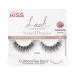 KISS Lash Couture Naked Drama Collection, Full & Fluffy Volume 3D Faux Mink False Eyelashes, Cushion Flexi Band & Split-Tip Technology, Tapered, Reusable & Contact Lens Friendly, Style 'Crepe', 1 Pair
