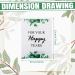 Eucalyptus Wedding Tissues - 100 Packs of 3 Ply Facial Tissues for Guests | Bulk Happy Tears Tissue Packs for Wedding Party - Buy Online on GoSupps.com
