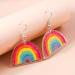 Feyley Earrings - Acrylic Pendant Earrings for Women | Lightweight Cartoon Fashion Jewelry for Everyday & Casual Dates | Colorful Rainbow Design - Buy Online on GoSupps.com
