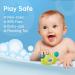 Aycorn Digital Baby Bath Thermometer - LED Fahrenheit Water & Room Temperature Monitor with Safety Warning - Infant Floating Bath Toy - Buy Online on GoSupps.com