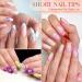 Krofaue 3 Styles Short Nail Tips Kit - 720PCS Half Matte Coffin Almond & Square Full Cover Press-on Nails for DIY Nail Art - Buy Online on GoSupps.com
