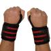 Swoll Daddy Wrist Wraps - 18 Premium Grade with Thumb Loops - Wrist Support Brace for Strength Training, Crossfit, Powerlifting, Weight Lifting - Men & Women - BlackRed - Buy Online on GoSupps.com