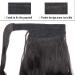 Buy Natural Black Ponytail Extensions - Corn Wave Clip-In Hair Extensions (20 / 50cm) - Affordable Realistic Velcro Connection - 90g - Buy Online on GoSupps.com