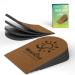 Shoe Heel Lift Inserts for Pain - Welnove 4-Layer 1 Inch Adjustable Heel Lifts Pads for Plantar Fasciitis Heel Pain Leg Length Discrepancy Height Increase Insert for Women Men Shoe 10-13 (Large) Brown 4 Layers: Large (1 Pair)