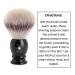 Mhle Classic Silvertip Badger Fiber Brush - Black Resin Handle | Luxury Men's Shave Accessory - Buy Online on GoSupps.com