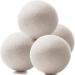 Organic XL Wool Dryer Balls - Reusable Fabric Softener & Wrinkle Reducer - 100% New Zealand Wool - White, 4 Pack - Buy Online on GoSupps.com