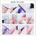 Builder nail gel kit poly extension gel kit - 3-color builder glue gel with nail lamp base and tip - Professional manicure supplies for the - Buy Online on GoSupps.com