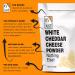 White Cheddar Cheese Powder 15oz - Traditional Sharp Flavor - Made in USA - Buy Online on GoSupps.com