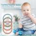 Silicone Baby Teething Rings Bracelets 4 Pack - BPA Free Chew Toys for 3+ Month Babies - Wearable Mom Bracelets - Ether, Sage, Muted, Apricot - Buy Online on GoSupps.com