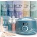 Tress Wellness Waxing Kit for Brazilian Wax - Easy to Use - For Sensitive Skin - Digital Display Blue Water