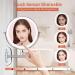 Wall Mounted Lighted Makeup Mirror - 8â€™â€™ Double-Sided 1X5X, Dimmable LED, 360آ° Swivel, Silver - Buy Online on GoSupps.com