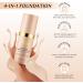 Couleur Changeant Chaude Peau Tone Fondation Cr me De Fondation Fondation Hydratante De Ton De Peau Chaude Finition Lisse Sans Poids Impermeable L'Eau Et L' preuve Du Transfert Avec Spf50+ - 30Ml - Buy Online on GoSupps.com