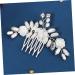Didiseaon Rhinestone Flower Hair Comb Wedding Hair Comb for Bridal Rhinestone Hair Comb Bridal Hair Accessories Wedding Bridal Hair Comb Decor Tiara Pearl Crystal Veil White Bride - Buy Online on GoSupps.com
